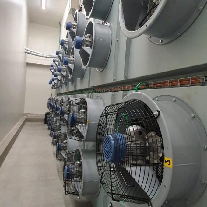 Structure porteuse pour fixation de ventilateurs