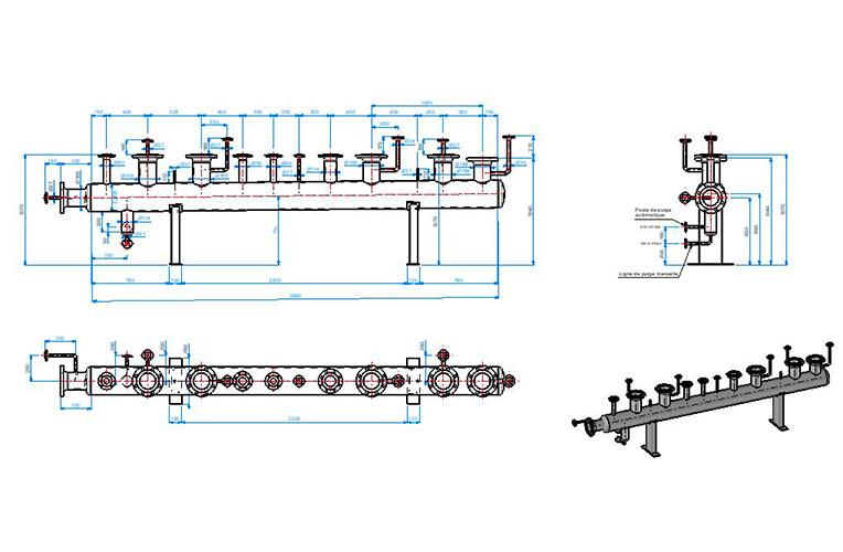 Réalisations de plans 2D et 3D dans notre bureau d'études